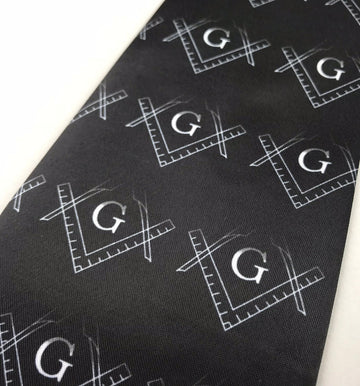 Masonic Regalia Freemason Tie with Skull bone